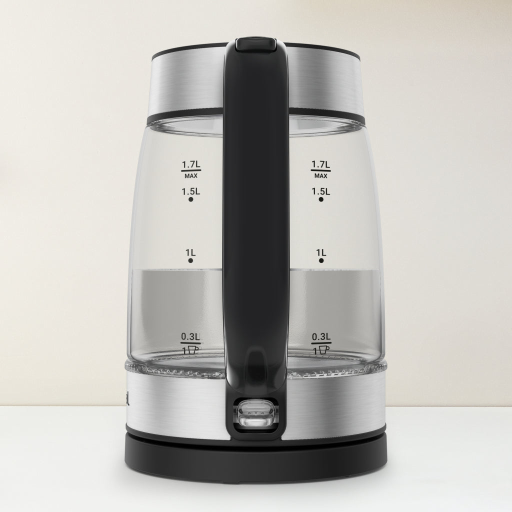 Tefal KI6058 Glazen Waterkoker 1.7L 2200W Zwart/RVS