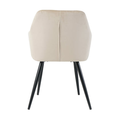 Eetkamerstoel, set van 2 beige