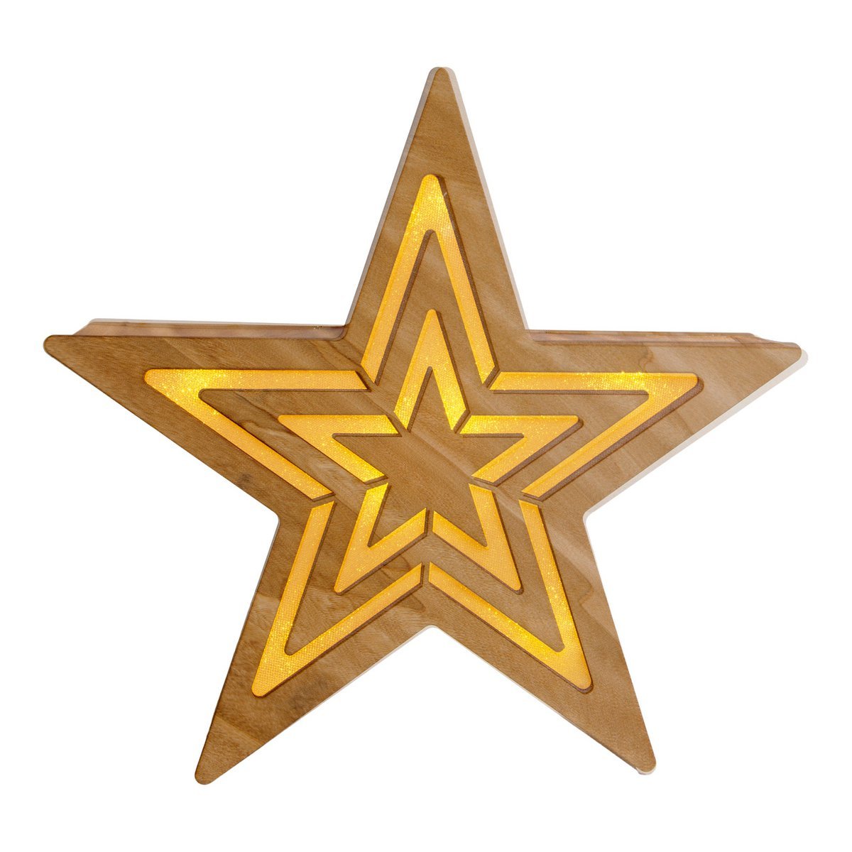 Kerstster Hout met geïntegreerde LED