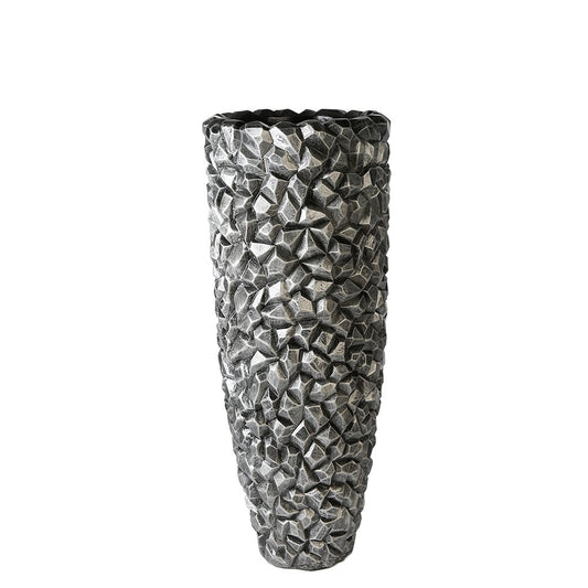 Bloempot "Gravity" grafiet H.90cm
