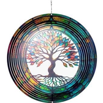 Windspinner Spin Art Tree of Life Multi-kleur Ø 30cm