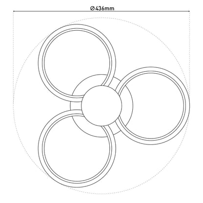 Plafondlamp LED "CIMO" diameter 43,6cm
