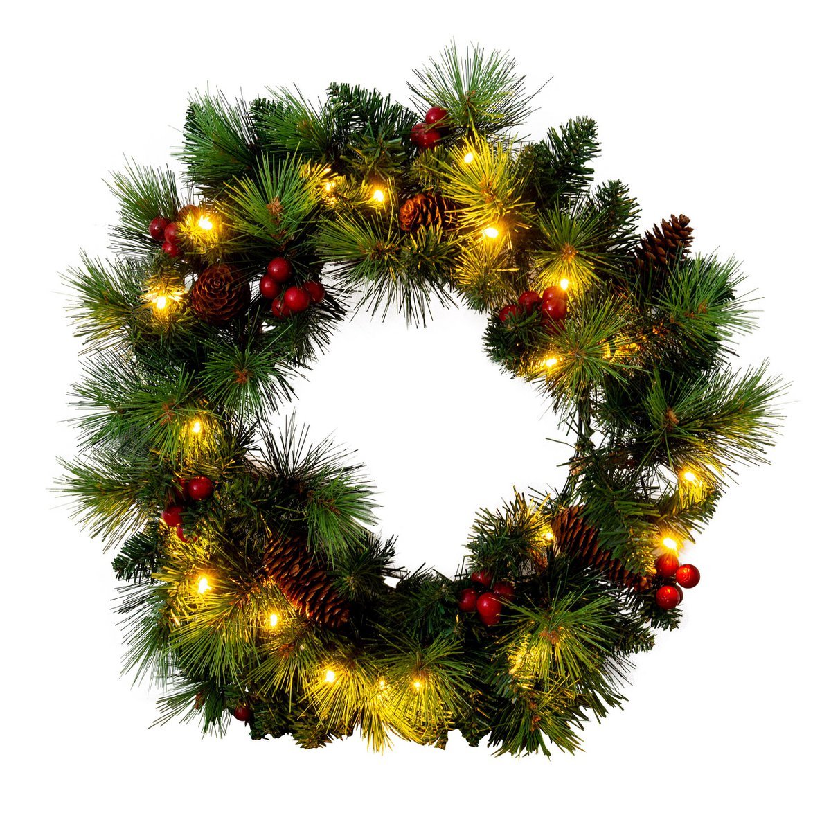 Kerstkrans "Noël" Outdoor met LED Diameter 35cm