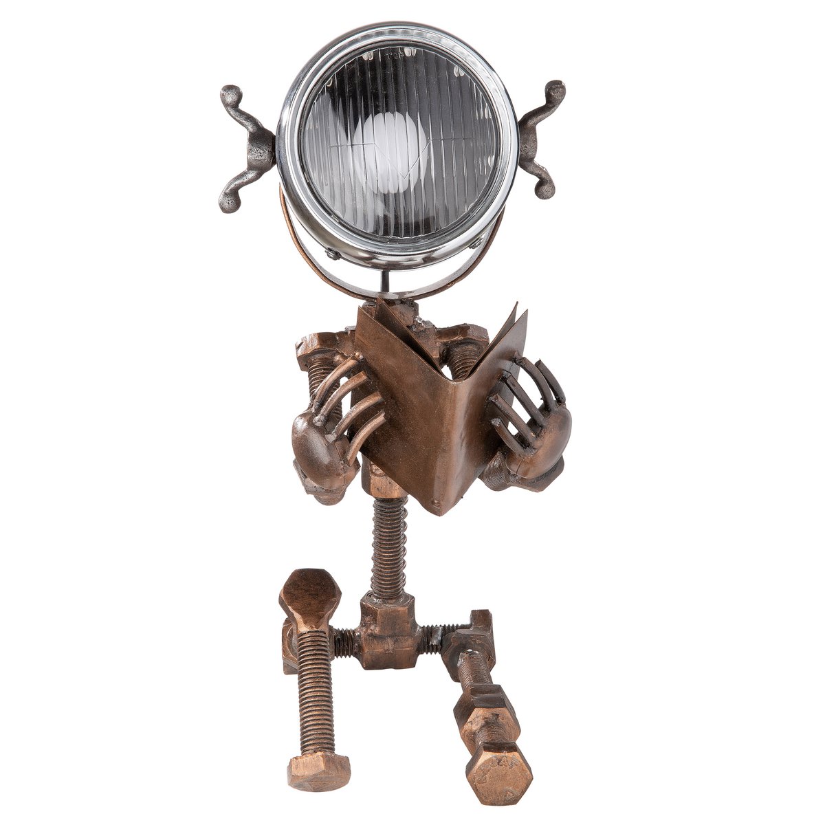 Metalen lamp "Reading" koper.