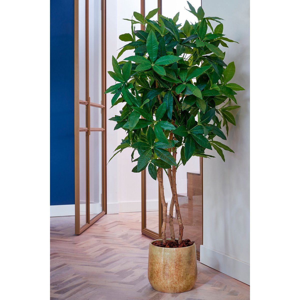 Vingerplant Kunstplant in Bloempot - H150 x  Ø70 cm - Groen