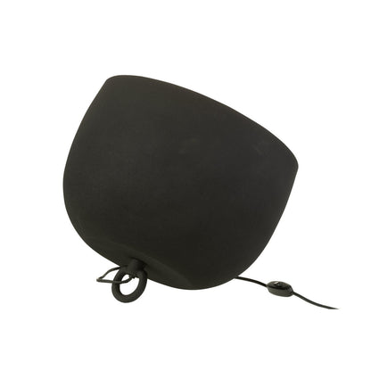 J-Line tafellamp Rond - metaal - zwart/goud - large