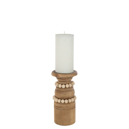 J-Line kaarshouder Pila - hout - naturel - small