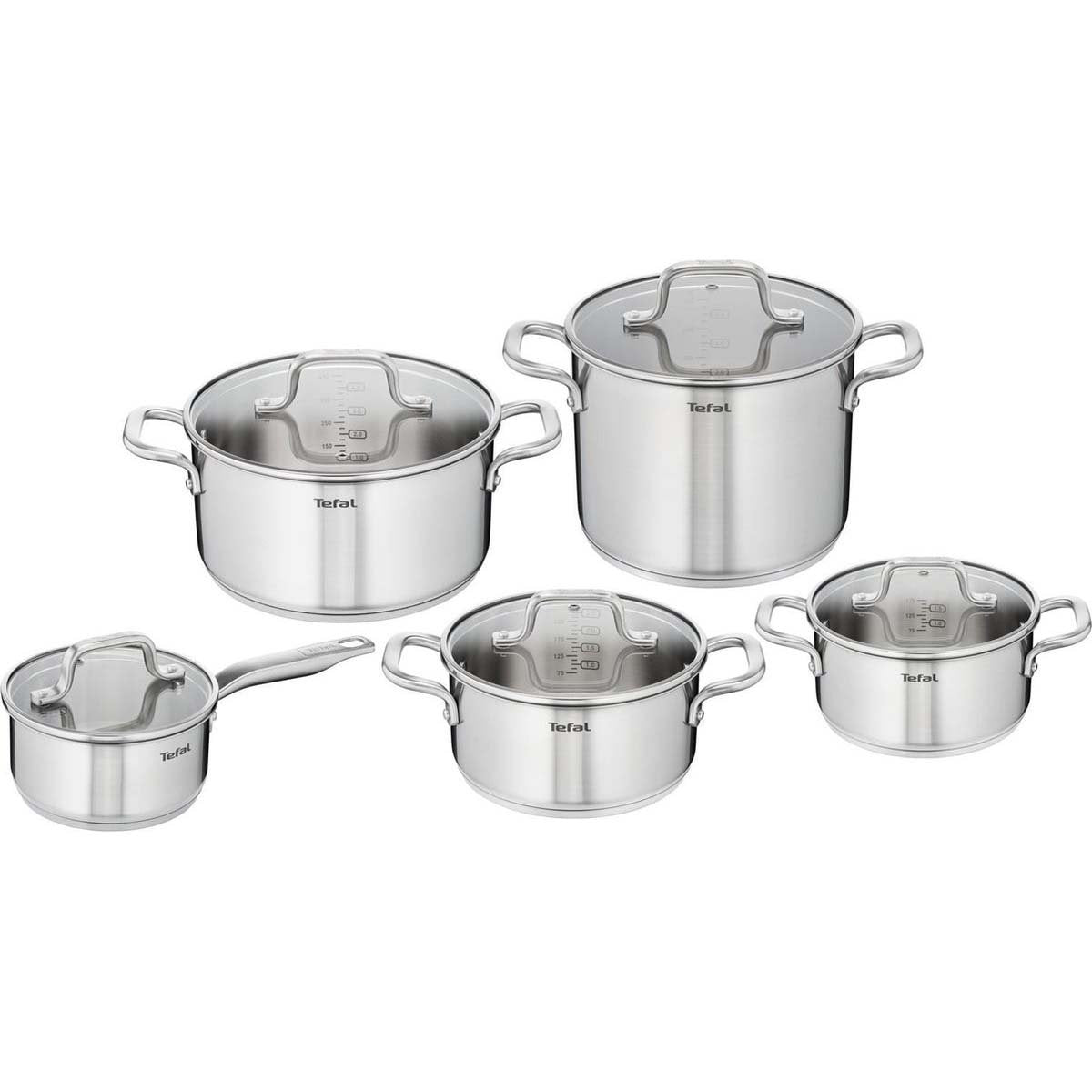 Tefal Virtuoso pannenset RVS 5-delig
