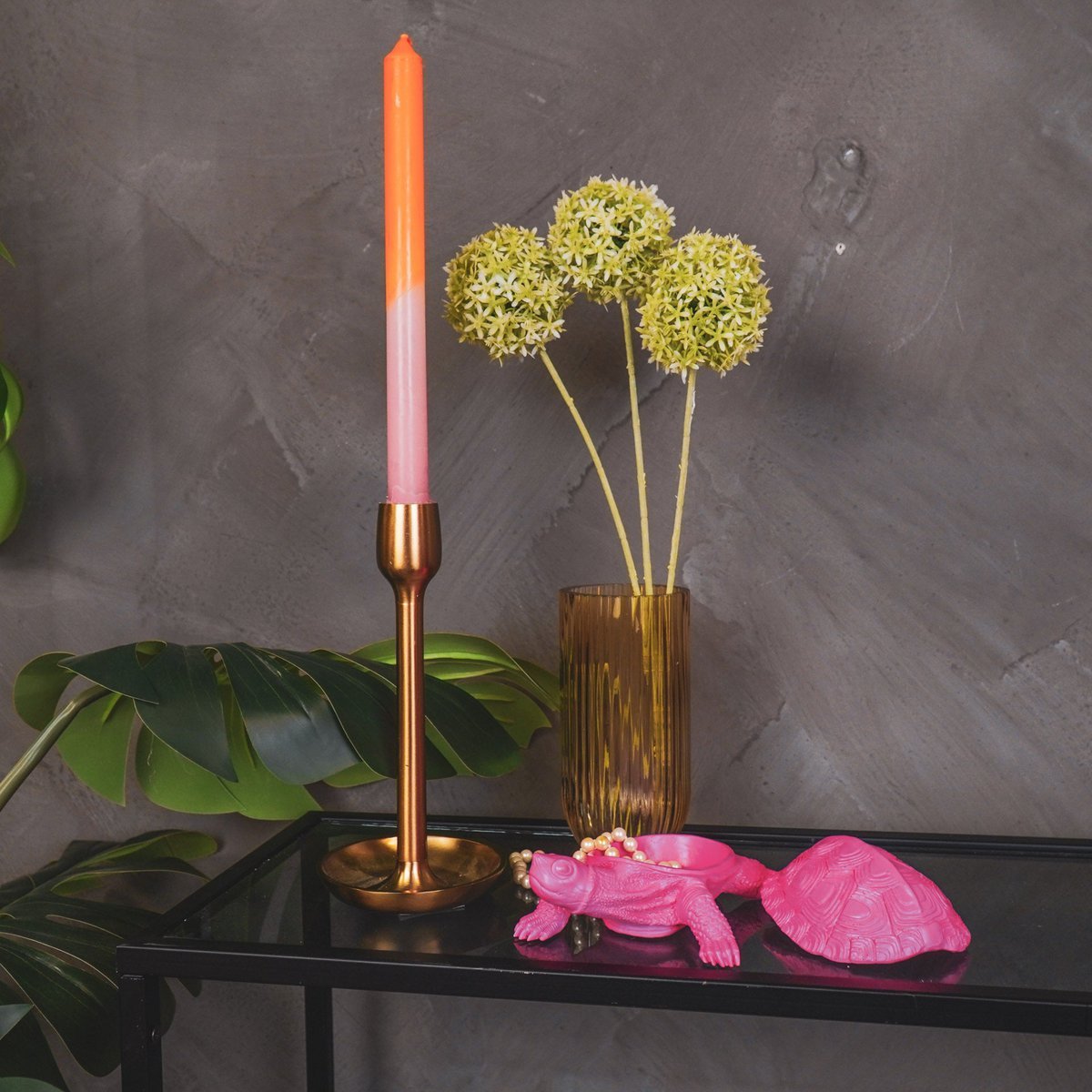 Schildpaddoos Neon Roze