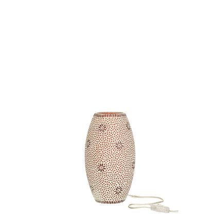 J-Line lamp Bram - glas - rood - medium