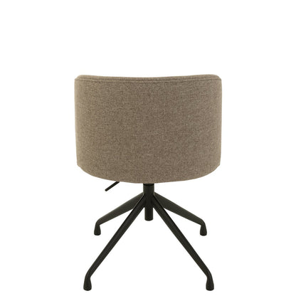 J-Line Stoel Turn/Up/Down Linnen Donker Beige