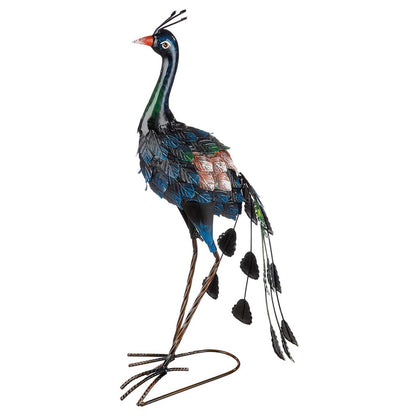 Metalen pauw H57cm
