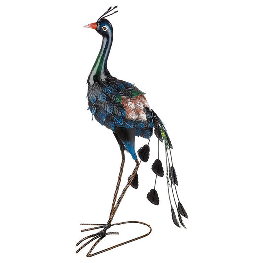 Metalen pauw H57cm