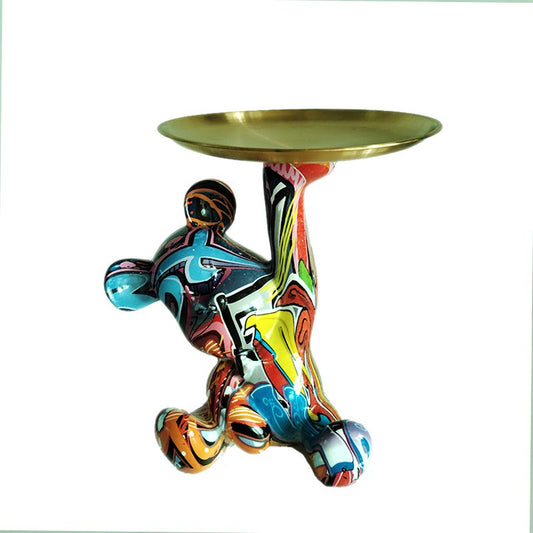 Beertje met dienblad