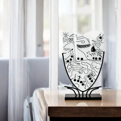 Vaas Modern Art wit H.49 cm