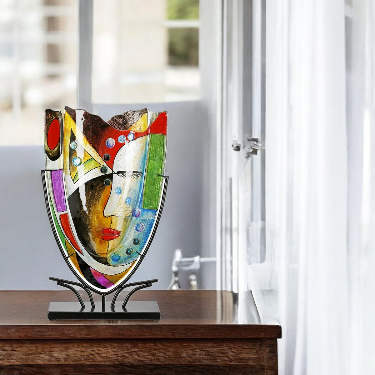 Veronique gezichtsvaas, hoogte 49 cm