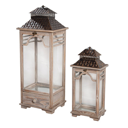 Set van 2 lantaarns Osaka H. 78,5 cm
