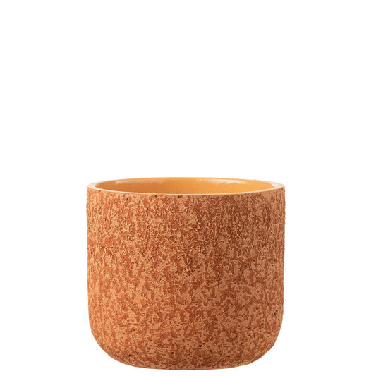 J-Line bloempot Ruw - keramiek - terracotta - extra large - Ø 24.5 cm