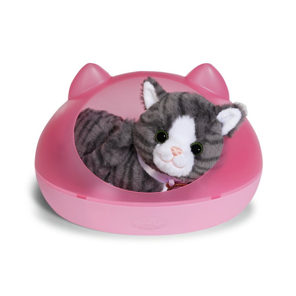 Baby Born My Cat Cookie Knuffel Kat met Mand + Geluid