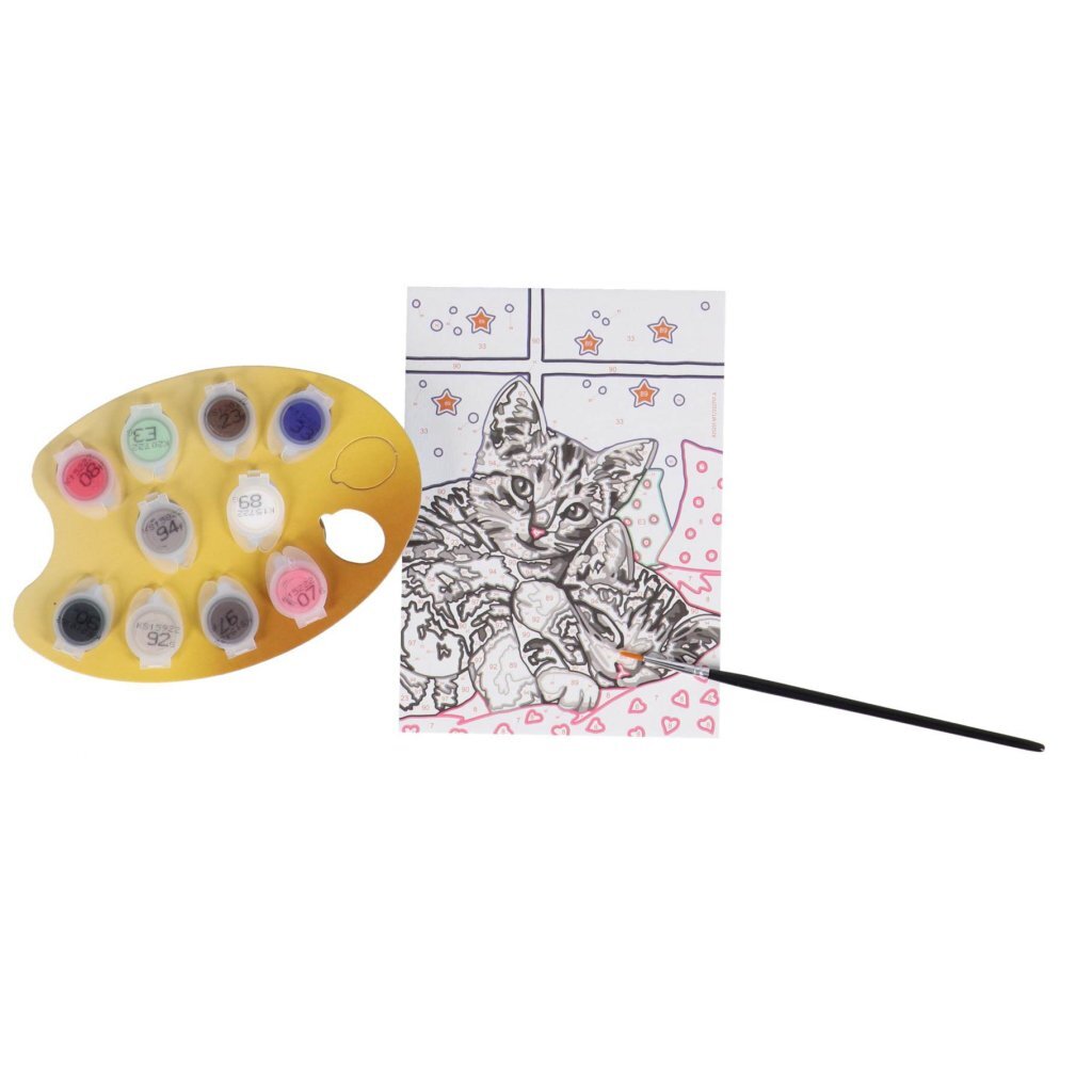 Ravensburger CreArt Schilderen op Nummer Slapende Poezen Glitter