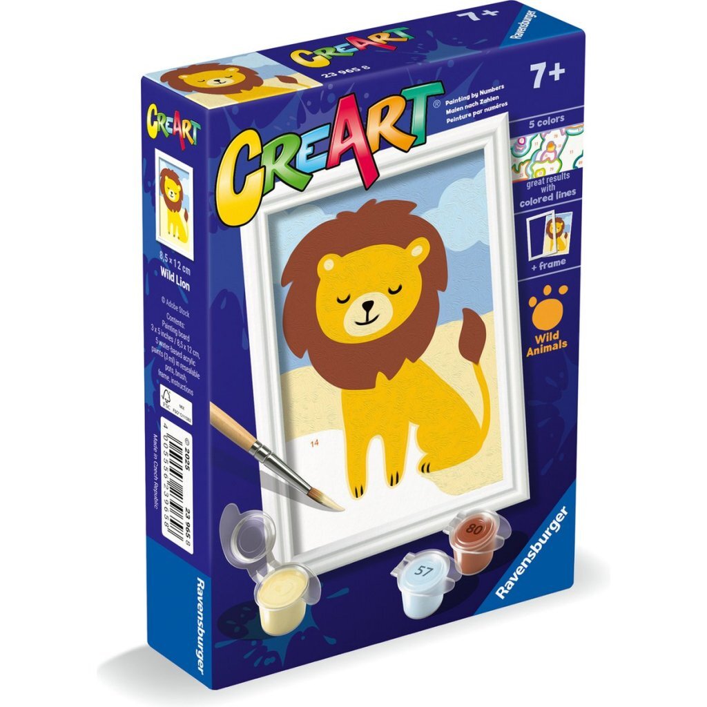 Ravensburger CreArt Schilderen op Nummer Wilde Leeuw