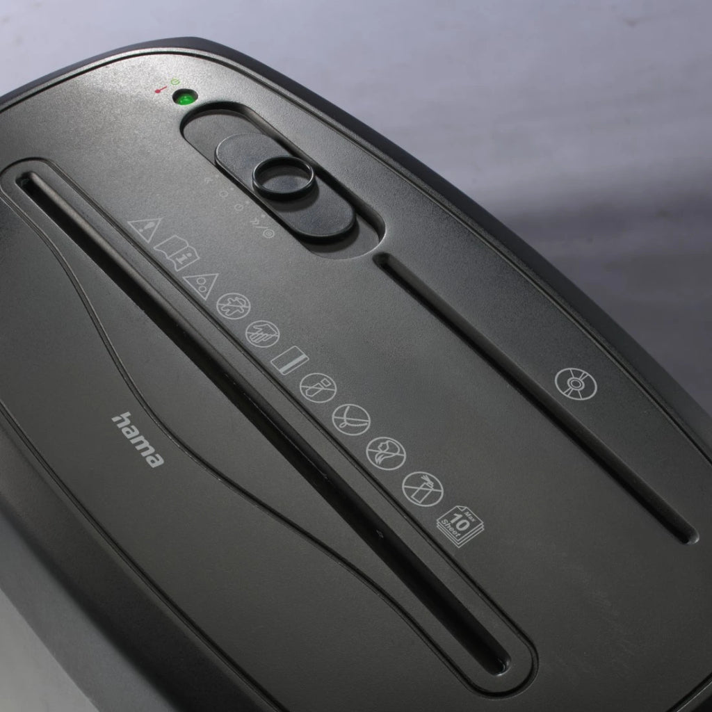 Hama Safe X100CD Papiervernietiger met Veiligheidsniveau P4 T4 E3 Zwart