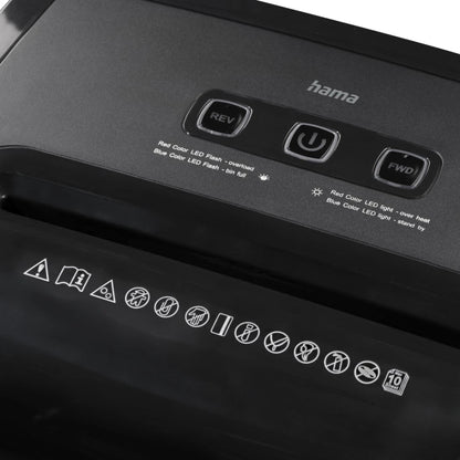Hama Prime M100 Papiervernietiger met Veiligheidsniveau P5 T5 E4 Zwart