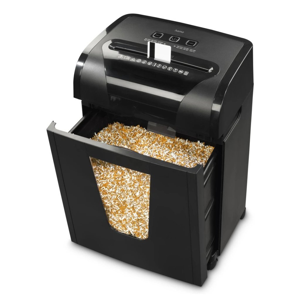 Hama Prime M100 Papiervernietiger met Veiligheidsniveau P5 T5 E4 Zwart