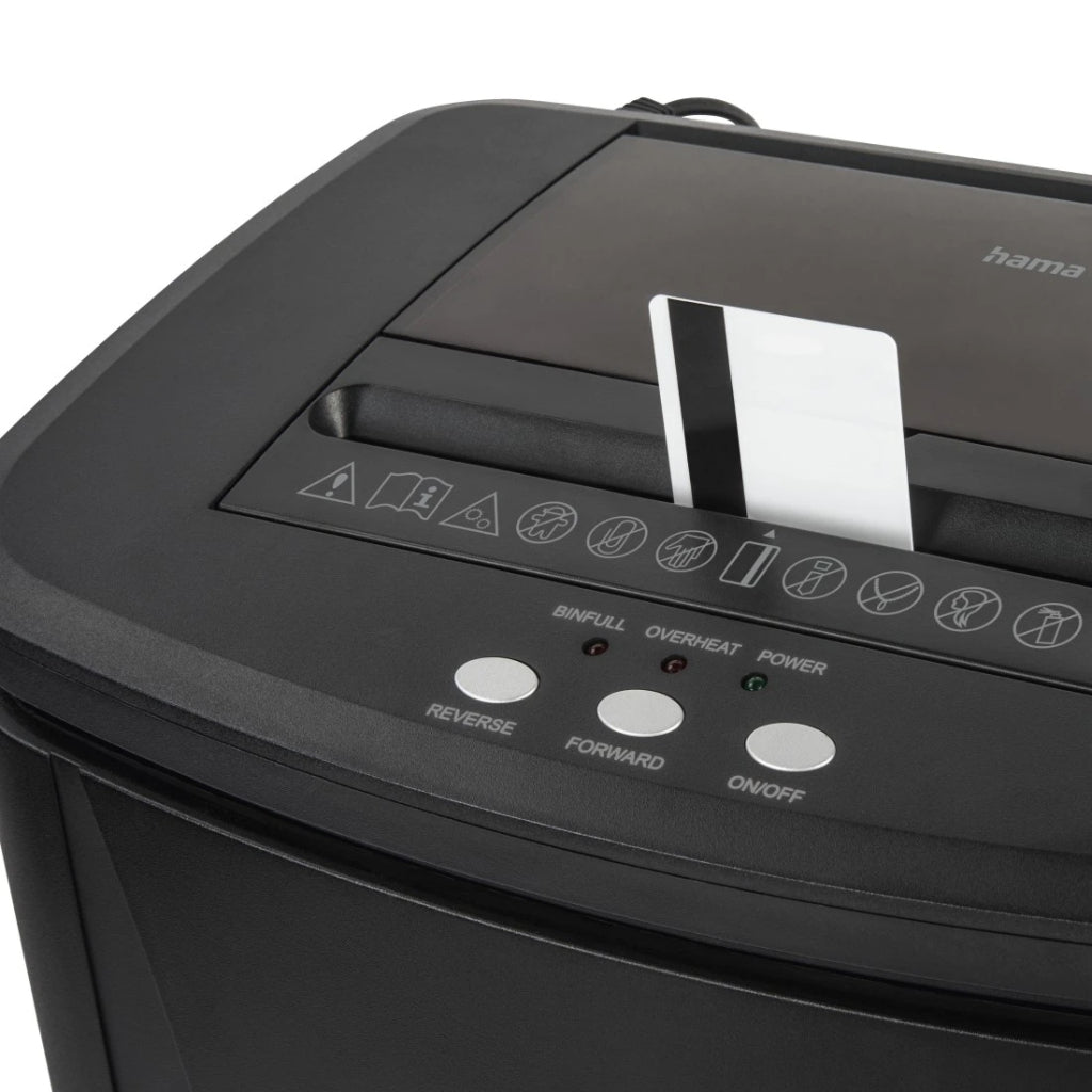 Hama Safe Auto M1200 Papiervernietiger met Veiligheidsniveau P4 T4 E3 Zwart