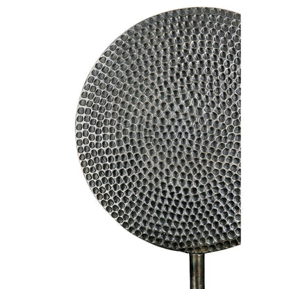 Aluminium sculptuur "Rond" antiek