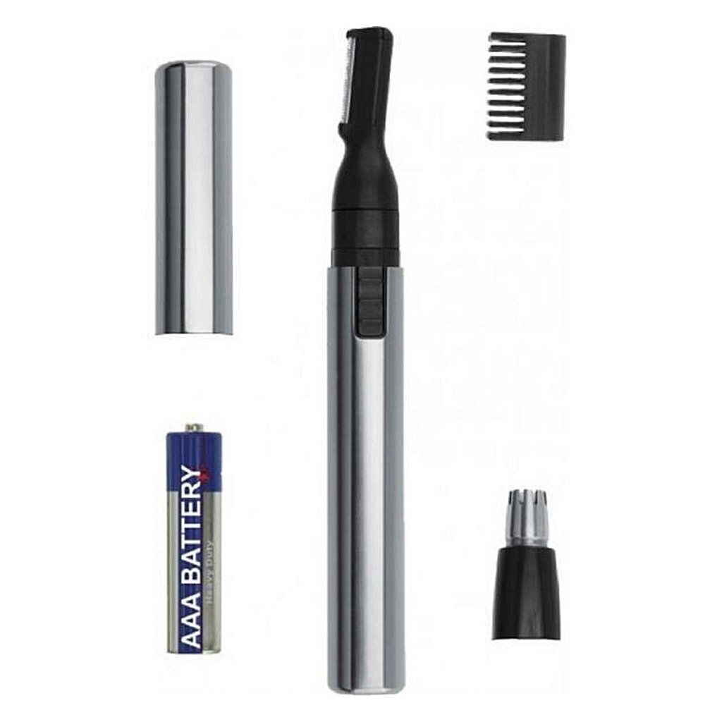 Wahl Micro Groomsman Neushaartrimmer RVS/Zwart