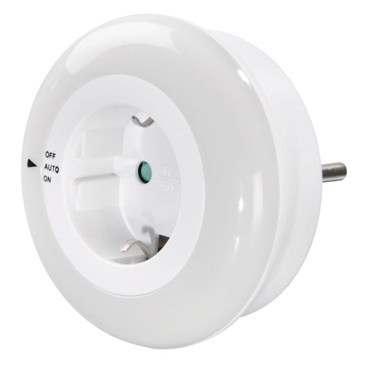Hama Led-nachtlampje Circle M. GeÃ¯ntegr. Stopcont. Lichtsensor Aanraakbev.
