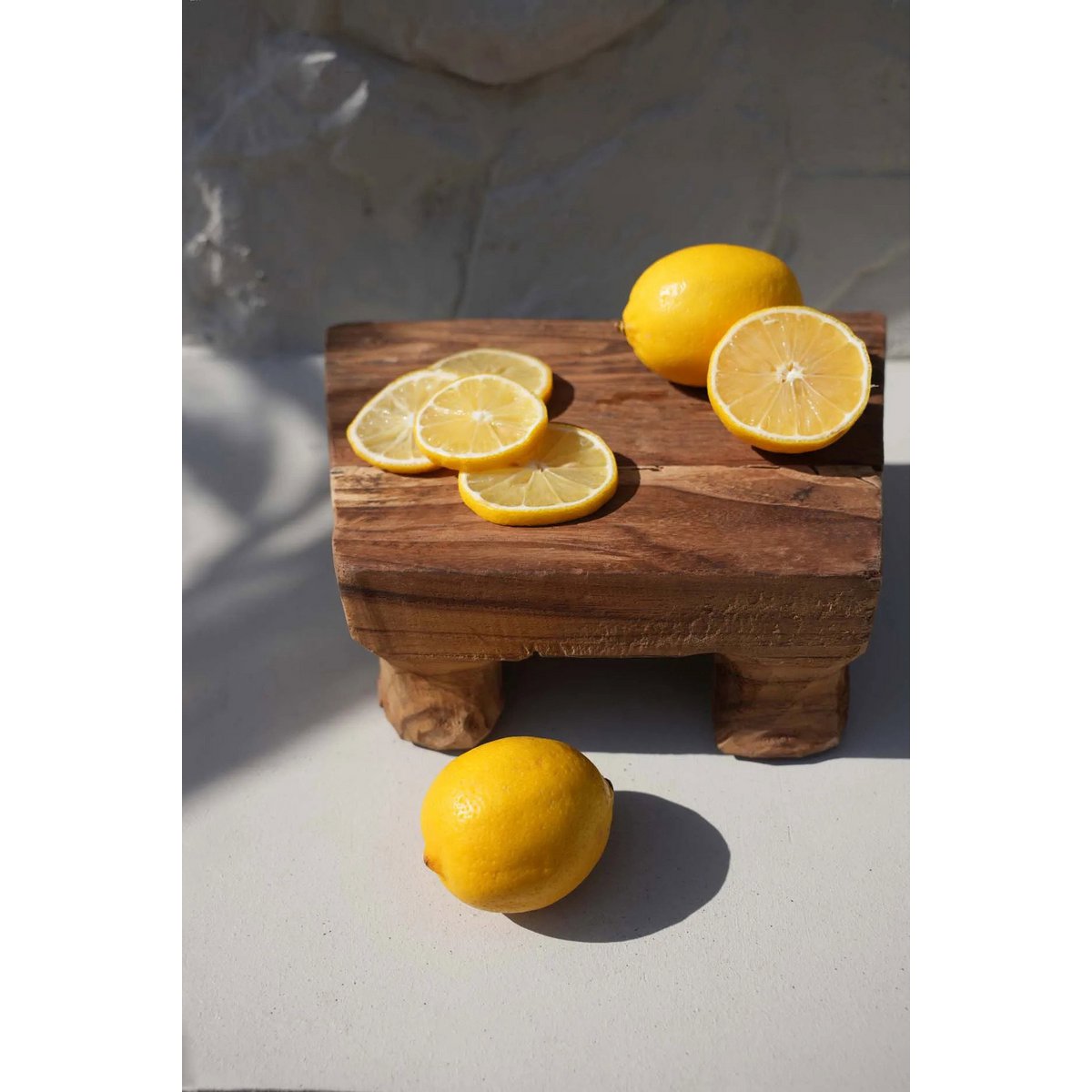 Dienblad - naturel teak