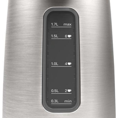 Bosch TWK5P480 DesignLine Waterkoker 1.7L 2400W Zwart/RVS