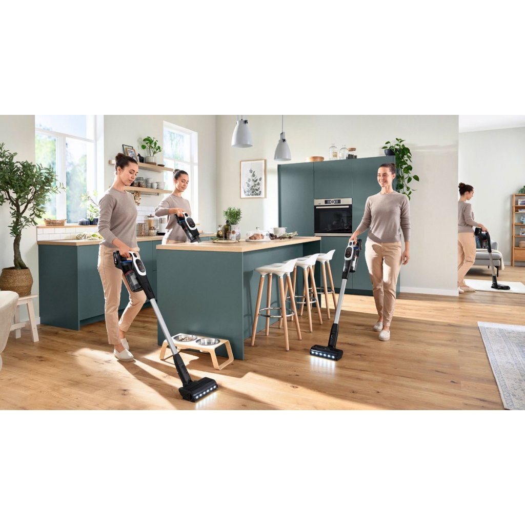 Bosch BCS931WBA Accu Steelstofzuiger Zwart/Zilver