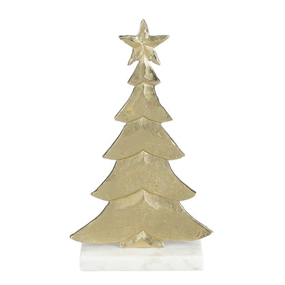 Decoratieve kerstboom op voet Goud