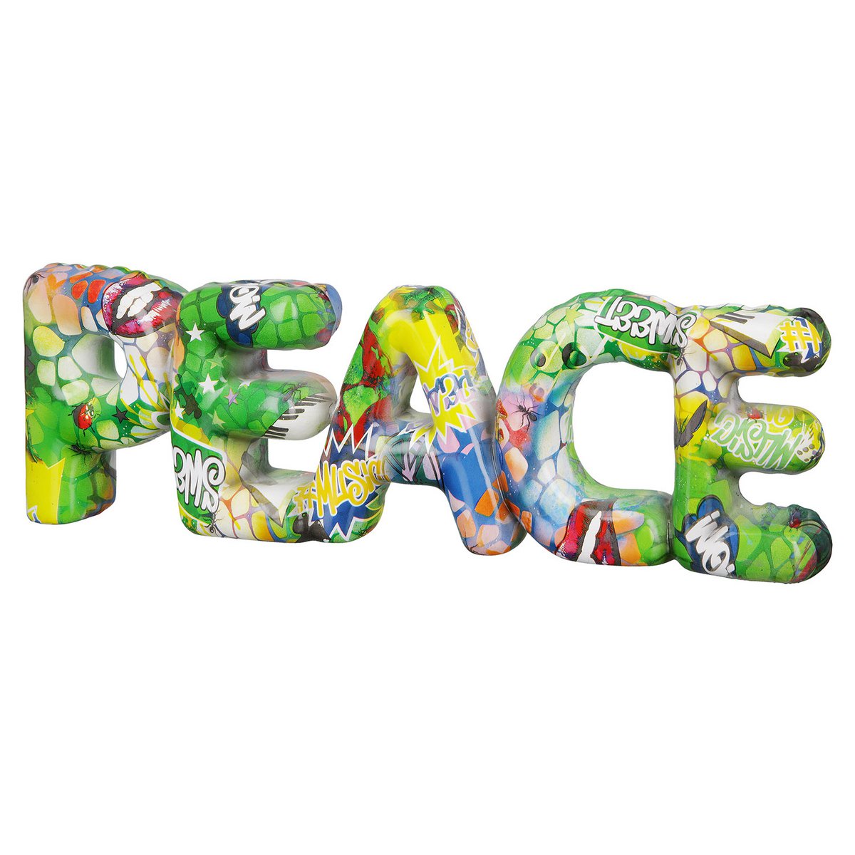 Belettering VREDE Street Art