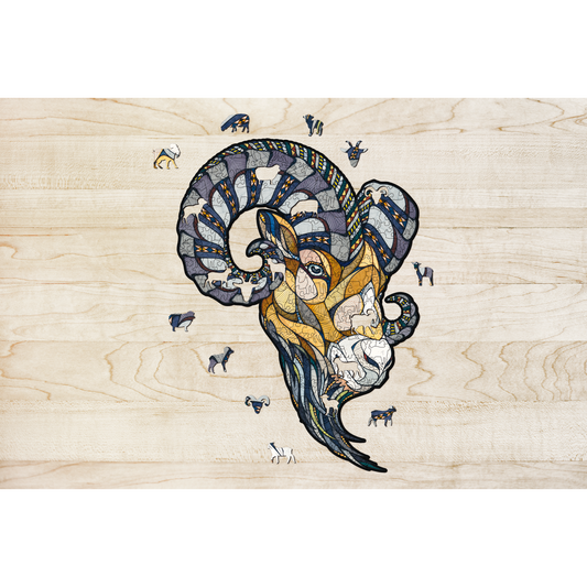 Houten Legpuzzel Ram