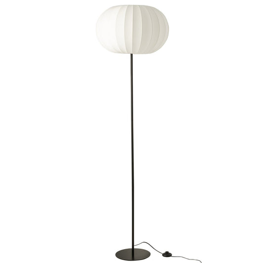 J-Line Staanlamp Lantaarn Metaal/Textiel Wit Large