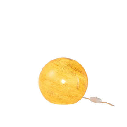 J-Line lamp Dany Strepen Rond - glas - geel - small