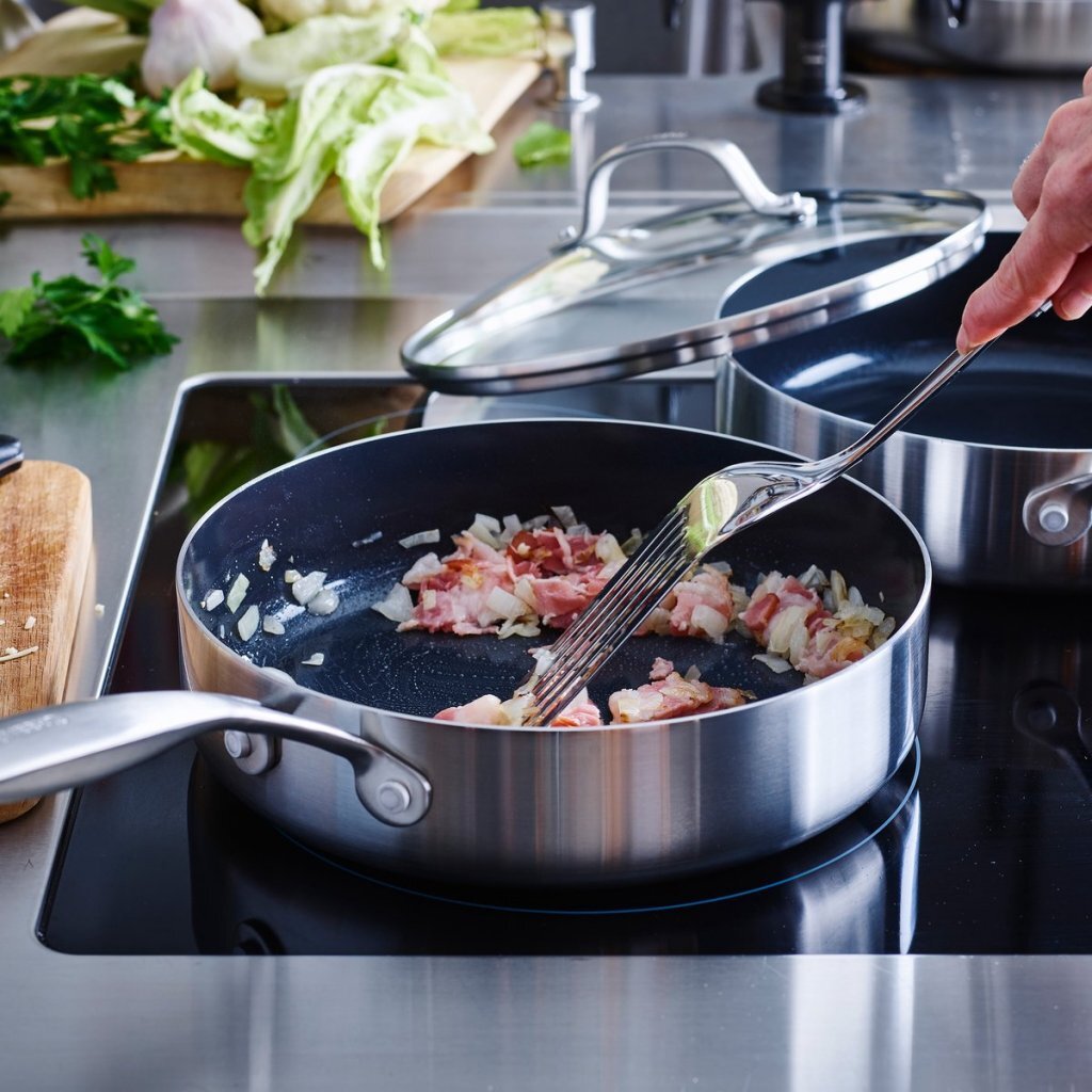 GreenPan Geneva Hapjespan 24 cm RVS