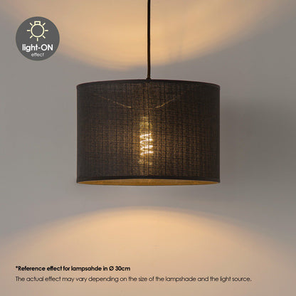 Hanglamp Canvas-Xxl Beam 3L - Zwart - 50cm