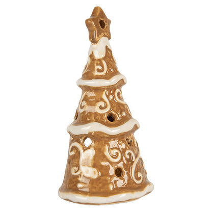 Waxinelichthouder kerstboom Ø 8x15 cm