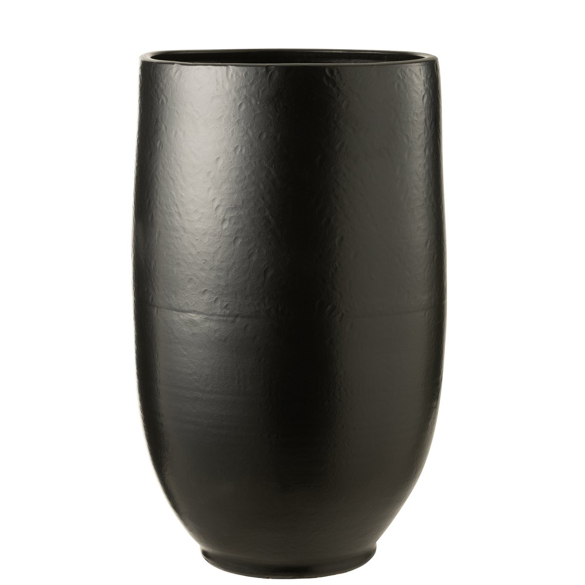 J-Line vaas Ying - keramiek - zwart - large - 90 cm hoog