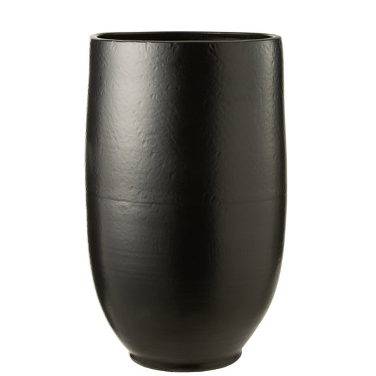 J-Line vaas Ying - keramiek - zwart - large - 90 cm hoog