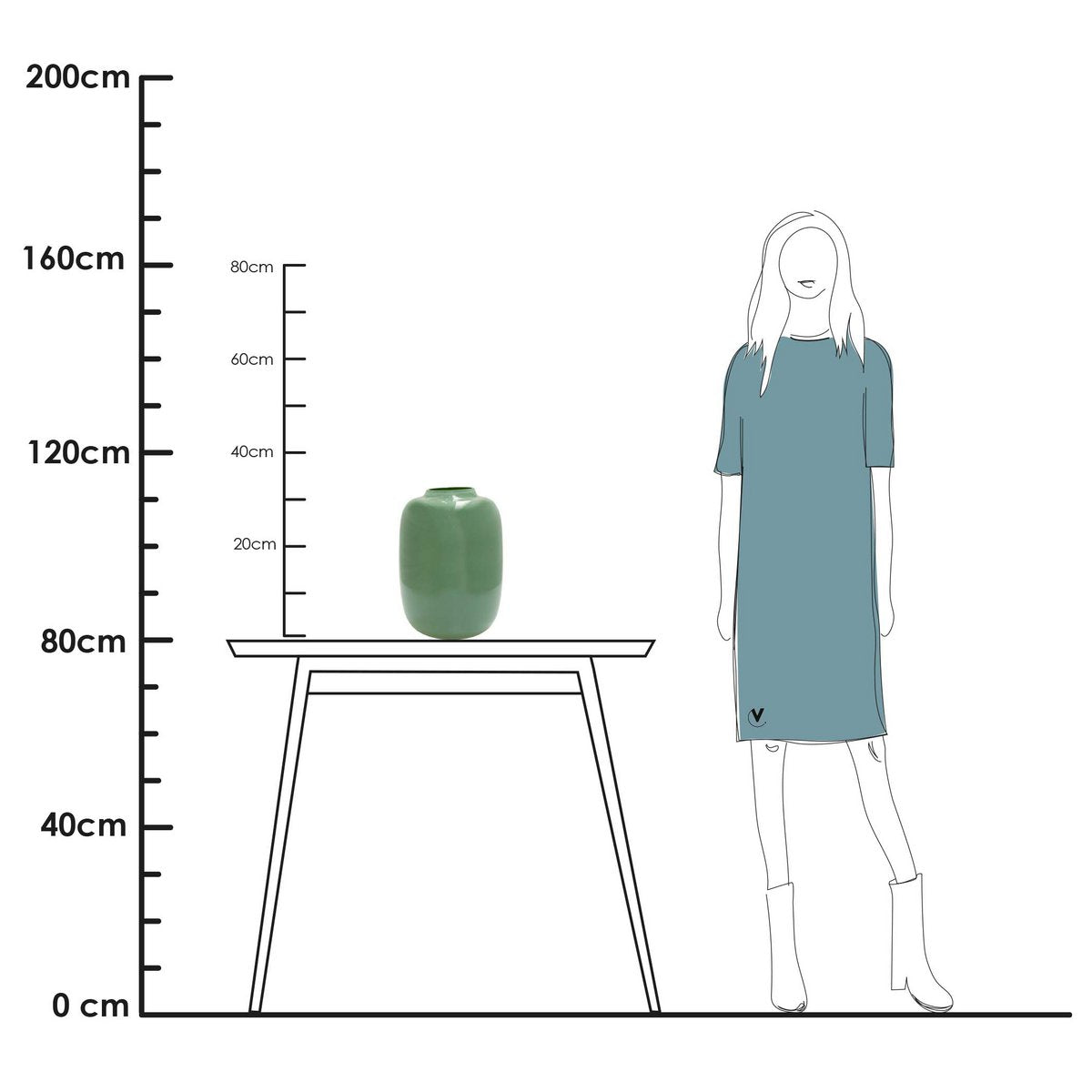 Vaas - Artic Pastel Groen