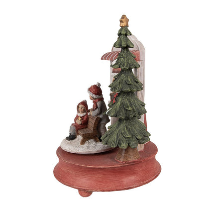 Muziekdoos Kerstman 17x16x24 cm