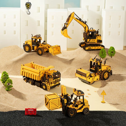 Robotime Houten Puzzel 3D Graafmachine 21x6,5x12,5cm