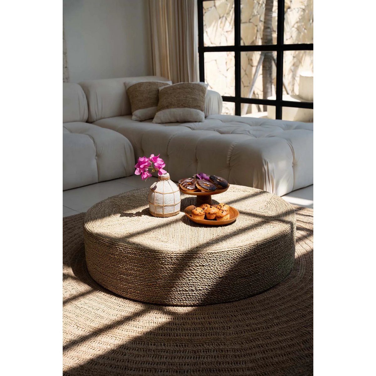 Whoopy Vaas - Beton Naturel - M