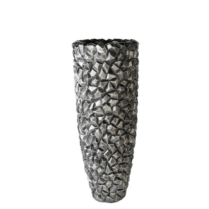 Bloempot "Gravity" grafiet H.90cm